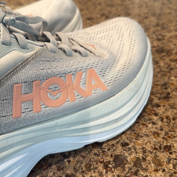 Hoka Bondi 8 Harbor Mist / Lunar Rock - Picture 4 of 10